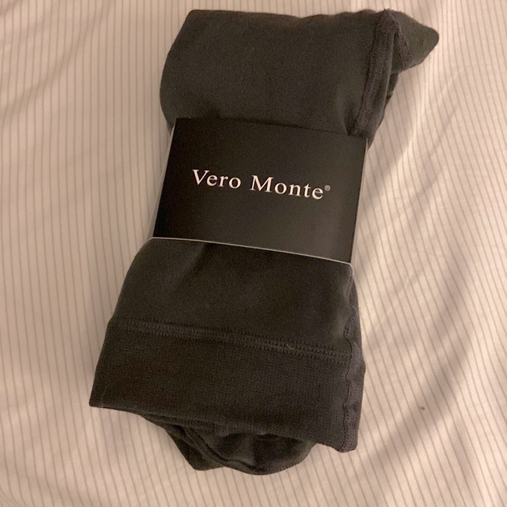 VERO MONTE Womens Opaque Fleece Lined Tights